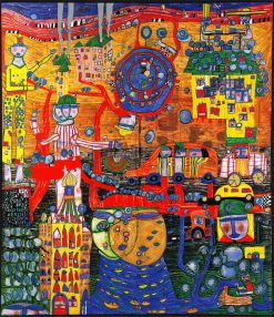 The Uneven Floor by Hundertwasser