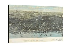 City of Toronto Map Bird’s Eye View 1954