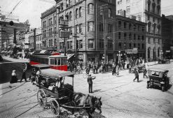 College Street with Red Street Car
