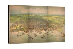 Map of Toronto Waterfront View 1893