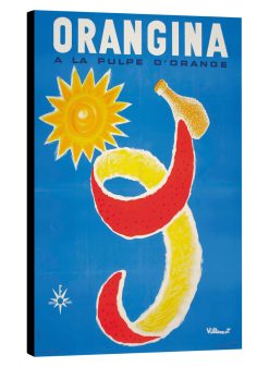 Orangina Vintage Ad on Canvas