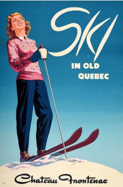 Ski Old Quebec Vintage Ad