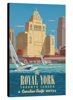 The Royal York Vintage Ad on Canvas