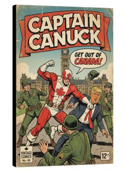 vintage-comic-book-cover-Captain-Canuck-3-on-canvas