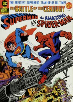 Alternative view of Superman vs The Amazing Spider-man Vintage Comic Book Cover